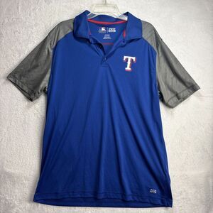Texas Rangers Polo Shirt TX3 Cool Moisture Wicking Mens XL MLB Genuine
